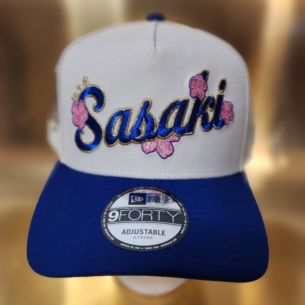 Los Angeles Dodgers MLB New Era Roki Sasaki Cherry Bloosom A-Frame Snapback Hat